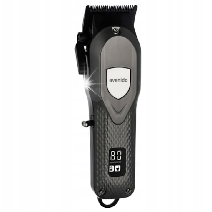 Avenido AV 2855 hajvágógép, kerámia, USB, 0,8-13mm, 4 fésű, LED, 180x55x44mm