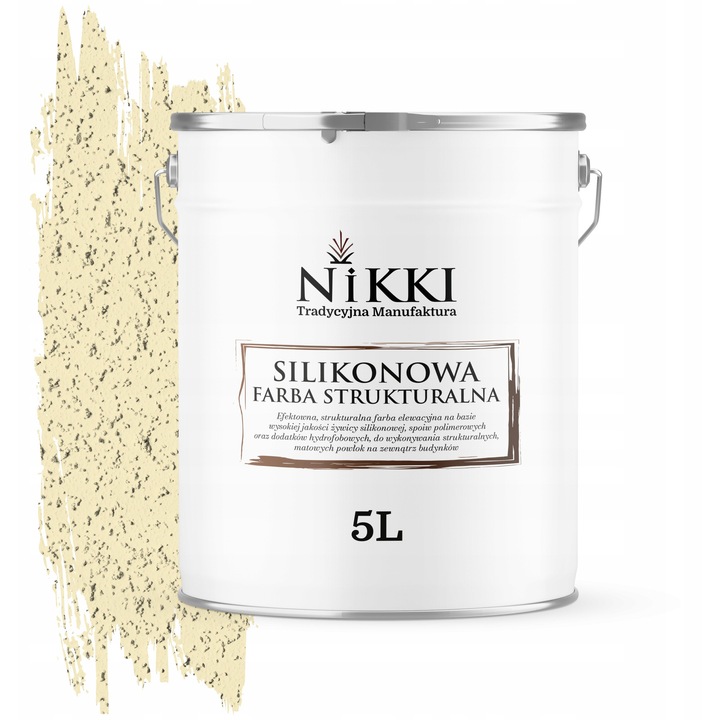NIKKI 5L strukturált homlokzatfesték világossárga F622