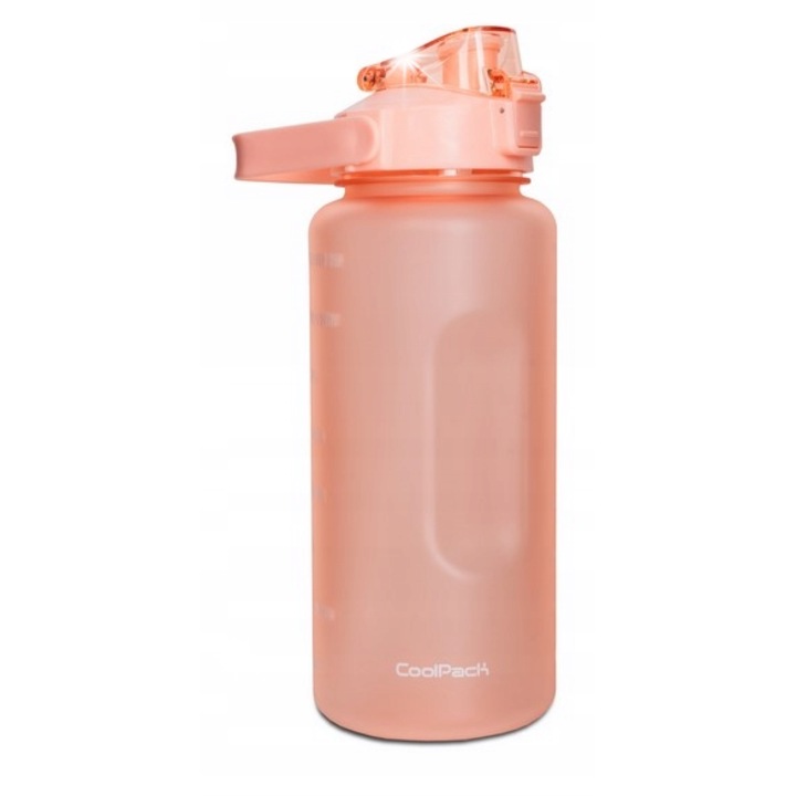 Бутилка Coolpack CanCan 2L пастелно праскова с мярка и мотивационно послание