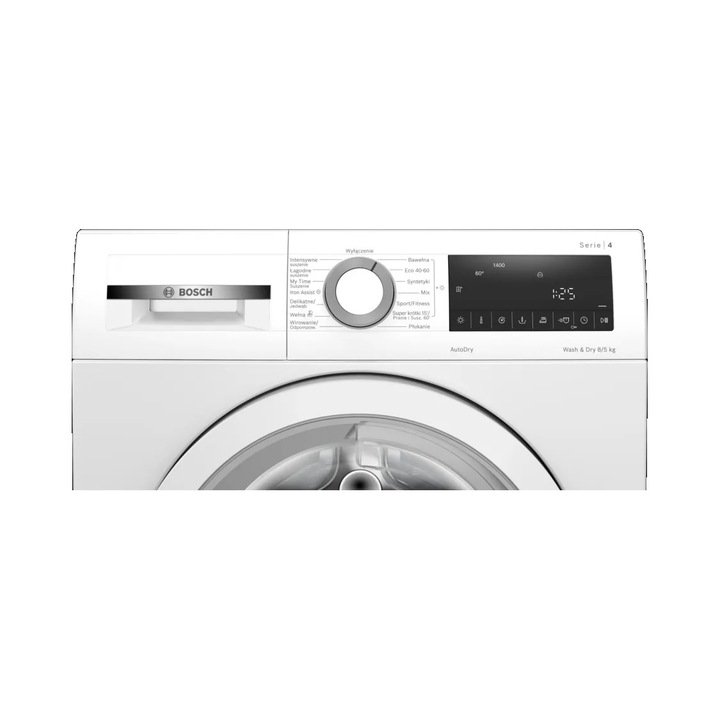 Masina de spalat si uscat Bosch WNA13401PL, 8/5 kg, alb, 1400 rpm, cu abur, 59.8x59x84.8 cm