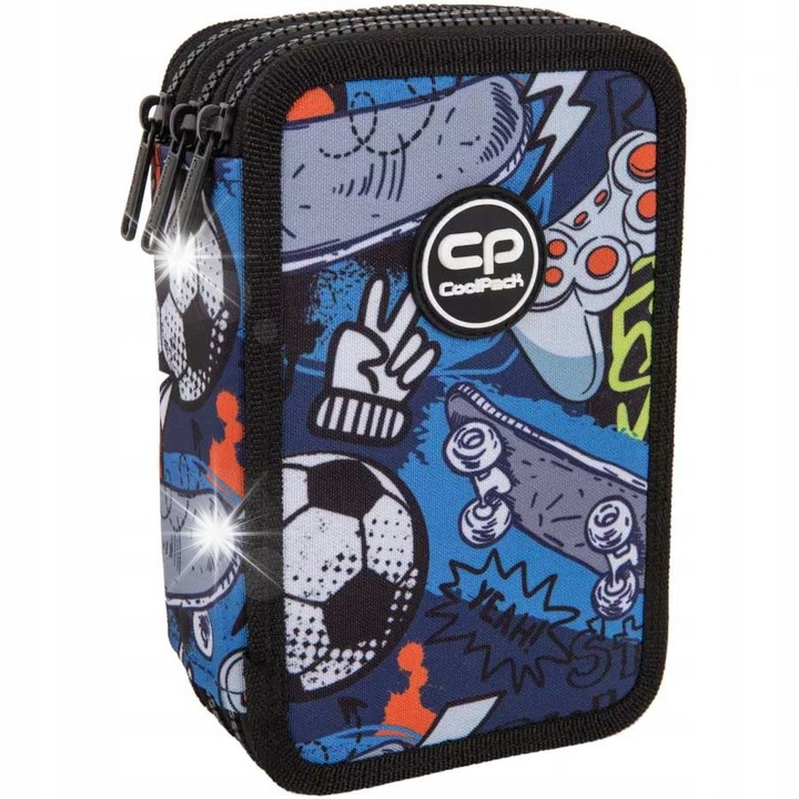 Penar CoolPack Jumper 3 compartimente echipat multicolor 19.5x12.5x6.5cm