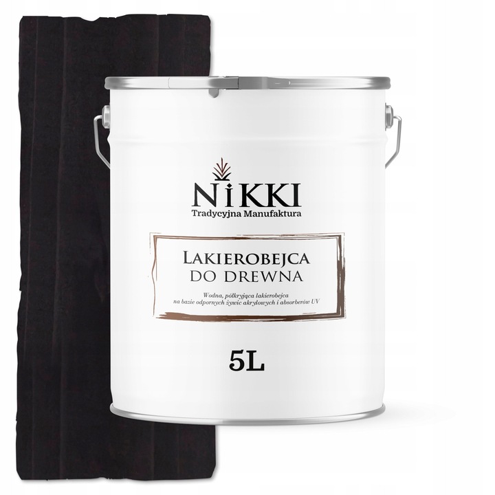 NIKKI 3in1 fa lakk félmatt fekete 5L UV