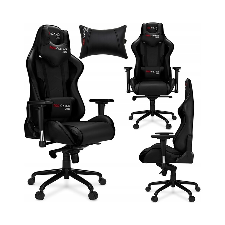 Pro-Gamer MAVERIC ergonomikus fekete műbőr gamer szék 135kg