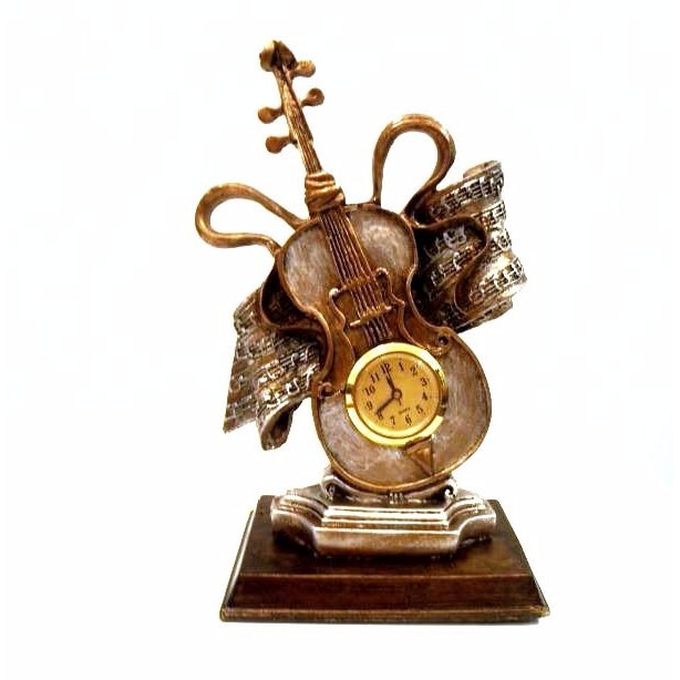 Ceas decorativ vioara ; H 25 cm
