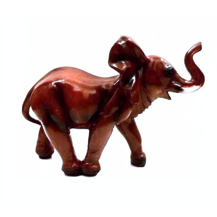 Statueta Elefant Indian Babaji, realizata manual; 18 cm