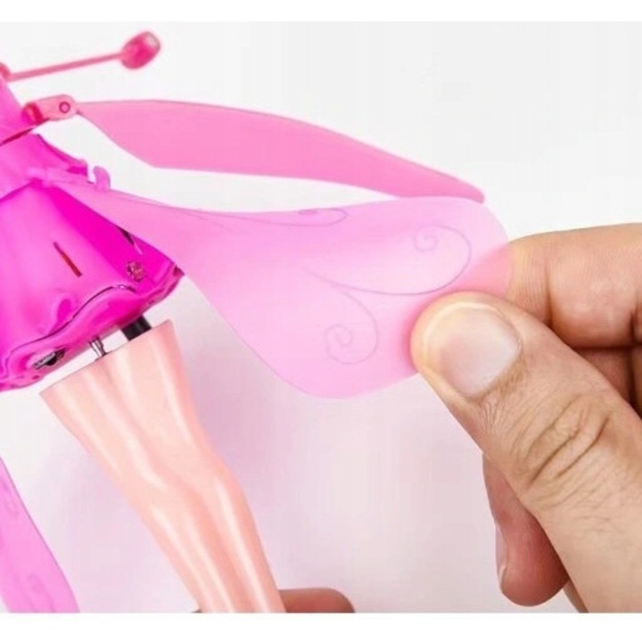 Nobo Kids repülő tündérbaba, világító, kézi vezérlésű, 19cm
