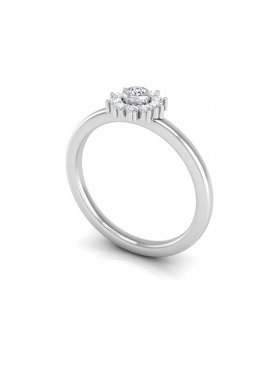 Inel Staviori alb aur 585, diamante 0,16 ct, marimi 13/14