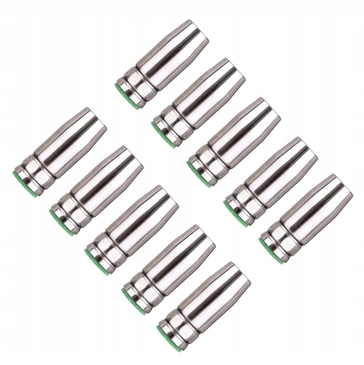 Комплект от 10 дюзи за MIG MAG MB-25, никелирана мед, 15x57mm