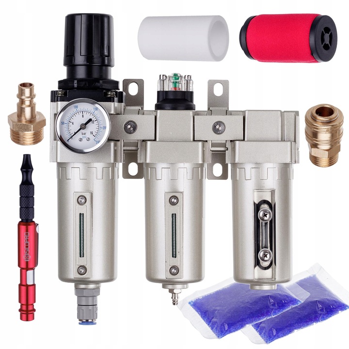 Légszűrő készlet TC Technic FS04 5um 0,3um 0,1um 6 elem mini SICO Pro pisztollyal