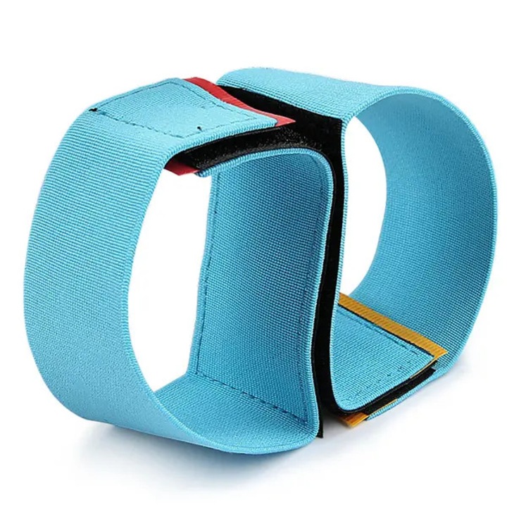 Set 2 benzi elastice pentru intinderea piciorului, albastru, 26.5x5x1cm