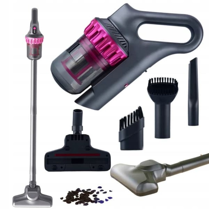 Aspirator vertical fara fir 2-in-1, compact, HEPA, alb, 103.5x34cm