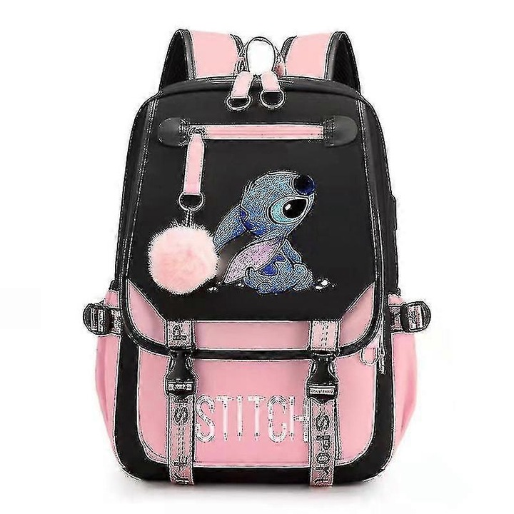 Unisex iskolatáska, USB, vízálló, bővíthető, vászon