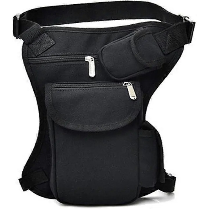 Sport övtáska, fekete, 22.9x6x31.8cm, könnyű és tartós, állítható pánt