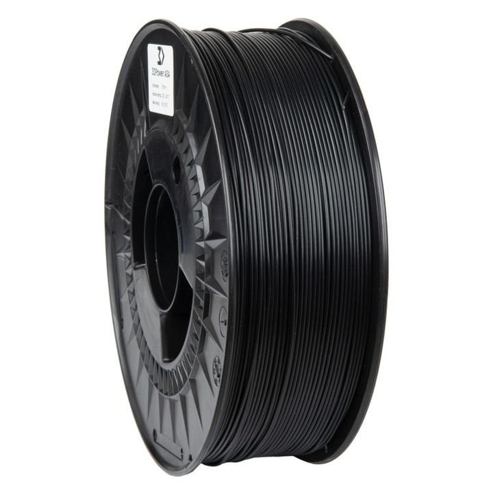 3DPower ASA fekete filament 1.75mm 1kg UV-álló
