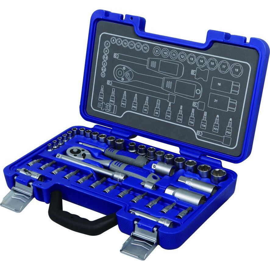 Trusa chei profesionala 1/ 4 si 3/8, contine 42 de piese , CR-V, Michelin