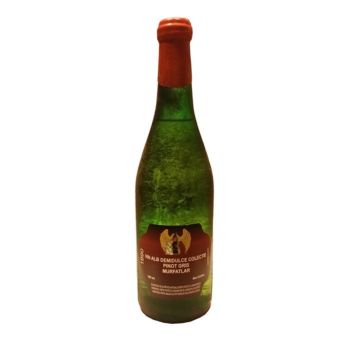Вино Пино Гри Мурфатлар 1990 г., 0.75 л, бяло полусладко
