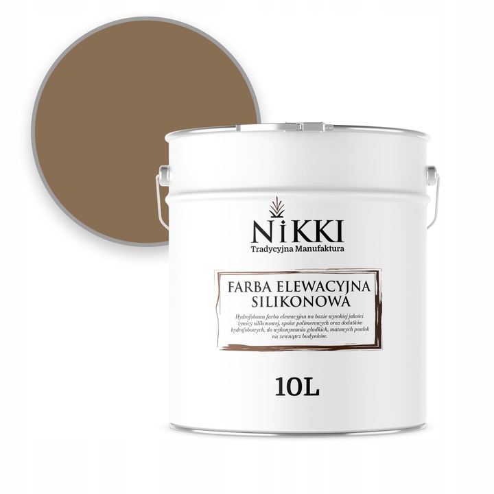 NIKKI homlokzati festék 5L matt ellenálló kakaó F545