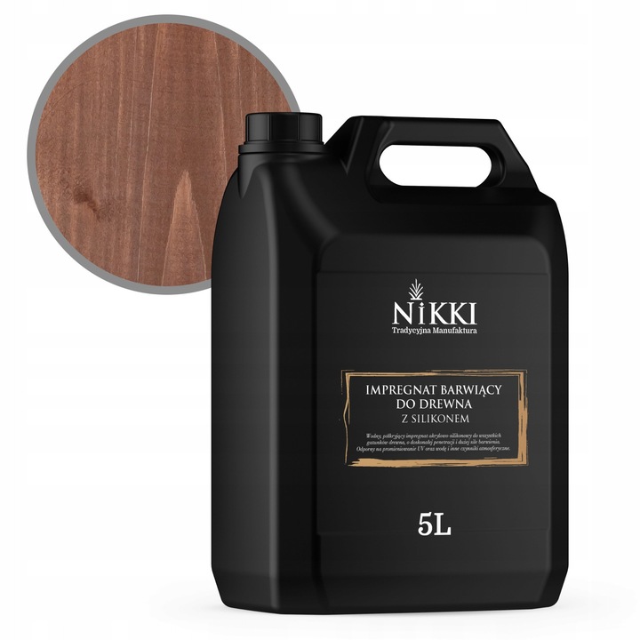 NIKKI fa impregnáló 5L sötét dió 2in1 kültéri