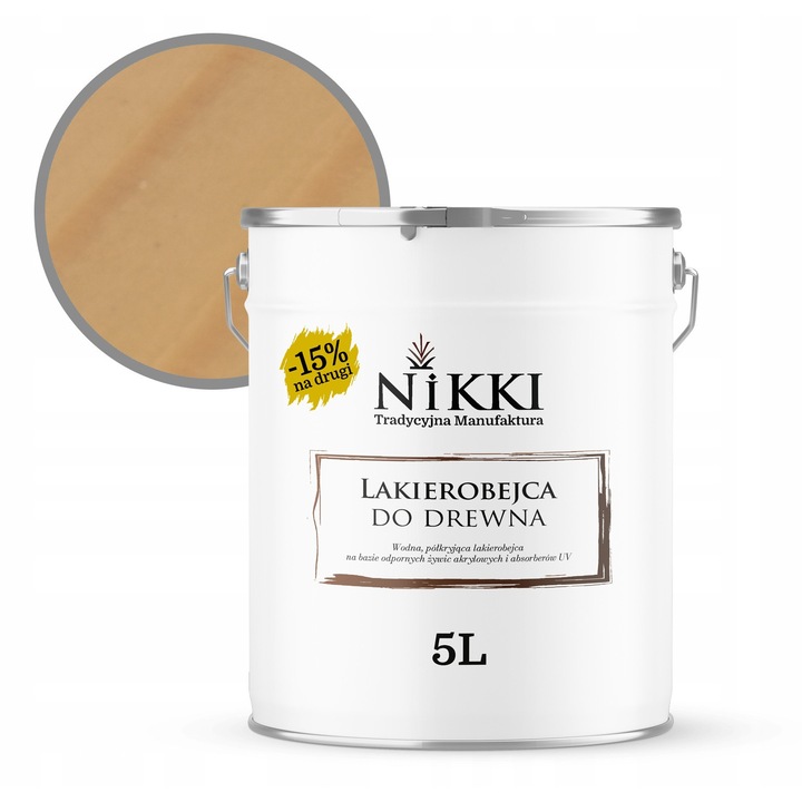 NIKKI 3in1 favédő lakk, UV-védelem, polimat, színtelen, 5L