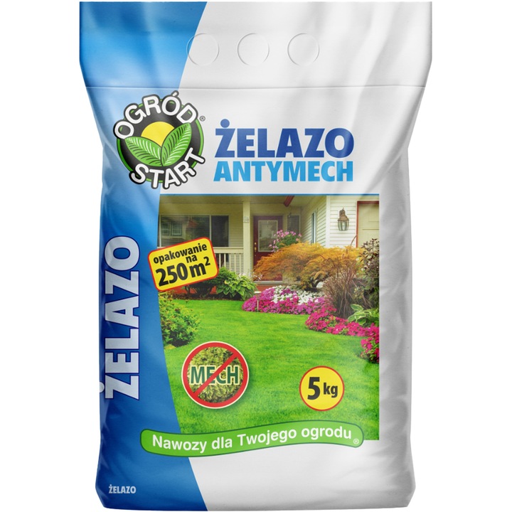 OGROD START gyepműtrágya 5kg mohaellenes, vas, intenzív zöld