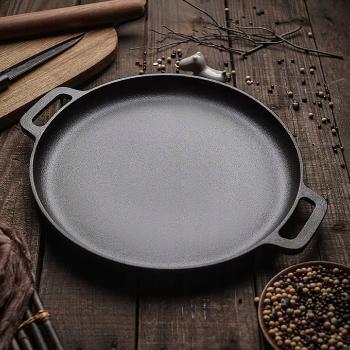 HAGE öntöttvas serpenyő 30cm fekete pizzához