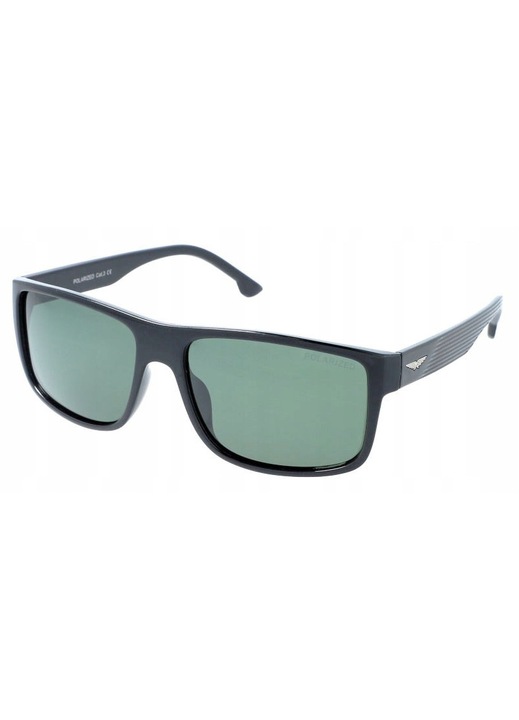 PolarZone PZ933-11 férfi polarizált napszemüveg fekete 58x49x146mm szett