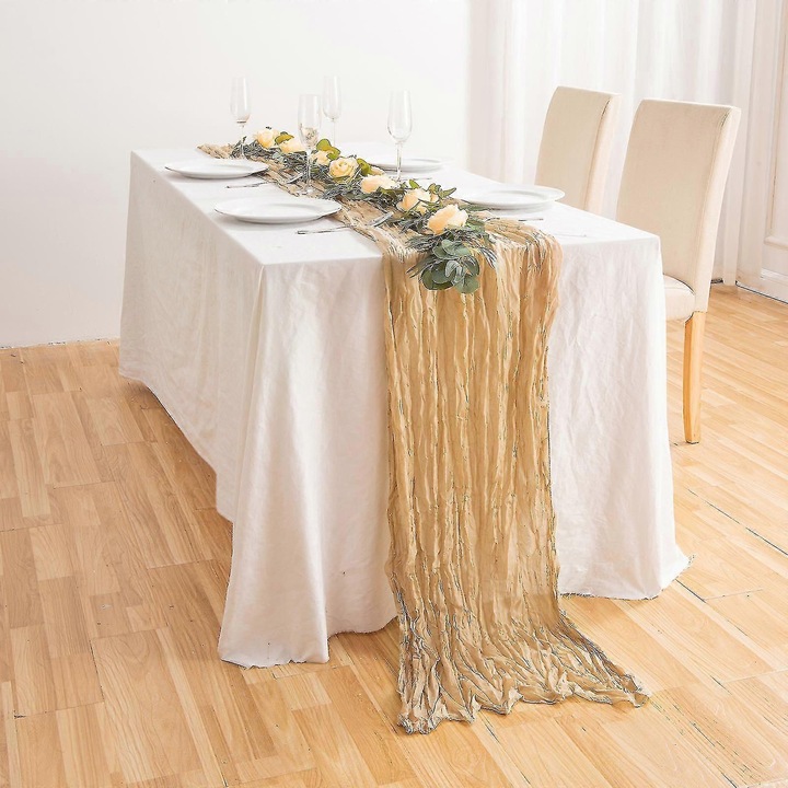 Asztalterítő, 90x400cm, többszínű, poliészter