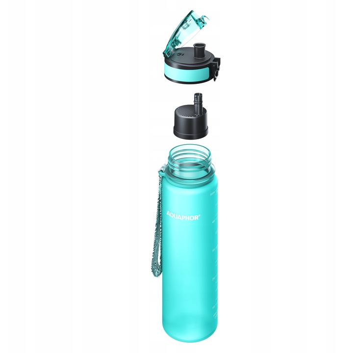 Филтърна бутилка Aquaphor City 0,5L ментово зелена с 3 филтъра Tritan 500ml