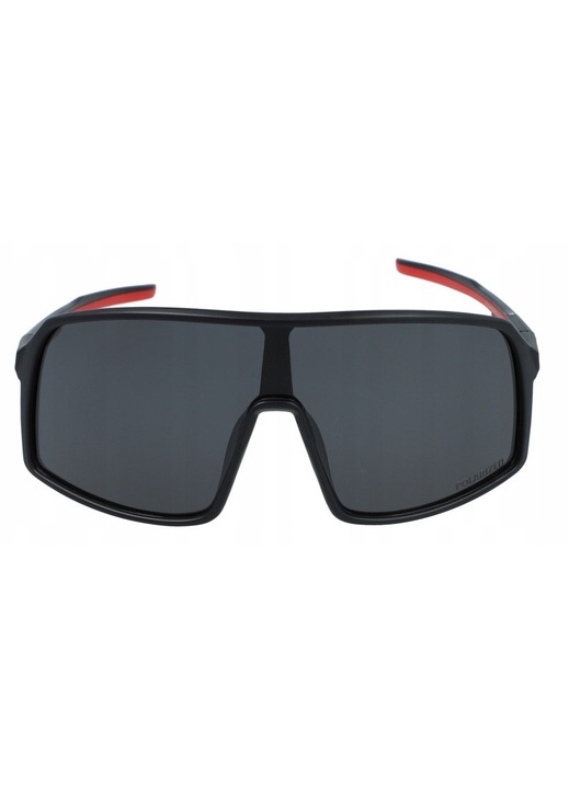 PolarZone PZ461-8 polarizált sport napszemüveg, fekete-piros, 146x57x124mm