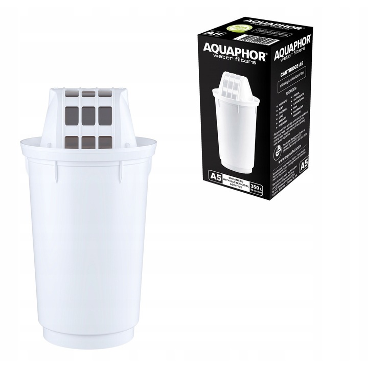 Set 10 filtre Aquaphor A5, 350L, alb, pentru cani filtrante