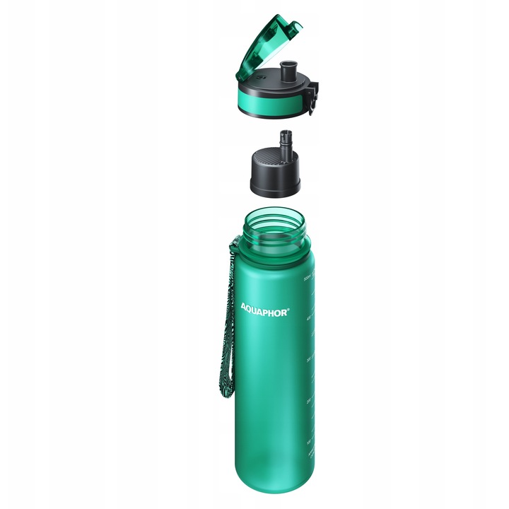 Sticla filtranta Aquaphor City, 0.5L, verde, set 3 filtre