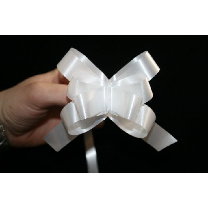 25 db fehér szalag szett 3cm esküvői dekorációhoz 17x17cm