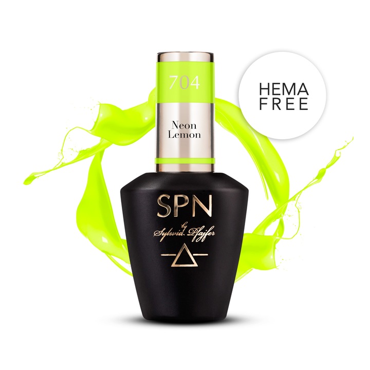 SPN Nails Neon Lemon félpermanens körömlakk 8ml