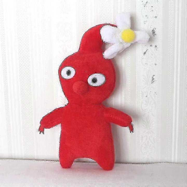 Olima Pikmin plüssjáték, puha, fehér, 20x15x10cm
