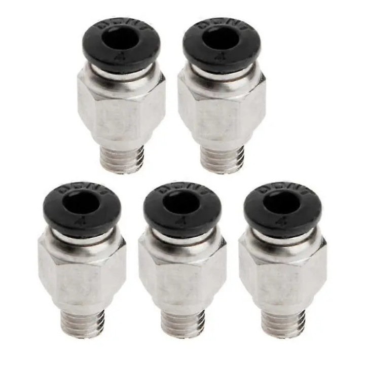 Set 5 conectori pneumatici PC4-M6, 4mm, multicolor