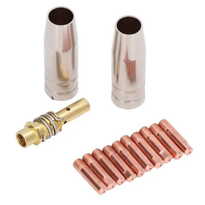 Дюза за MIG заваряване, месингови медни части 53x12x42x6mm комплект