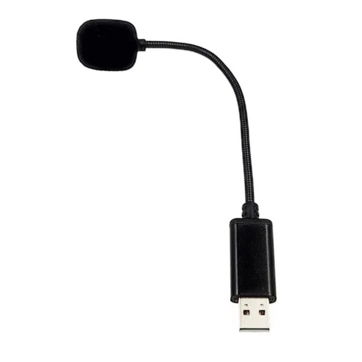 USB 2.0 kondenzátor mikrofon, fekete, 20.5x2.55cm