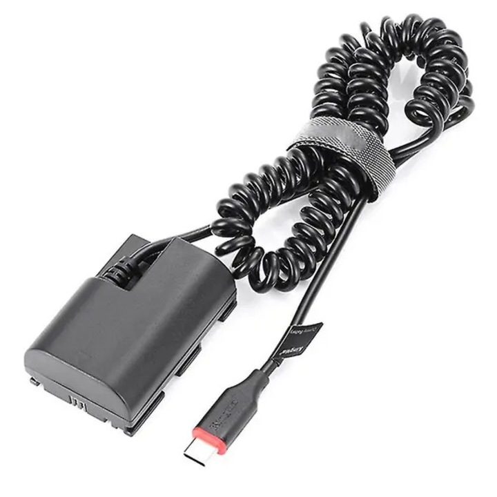 Baterie dummy USB-C pentru camere Canon LP-E6 negru