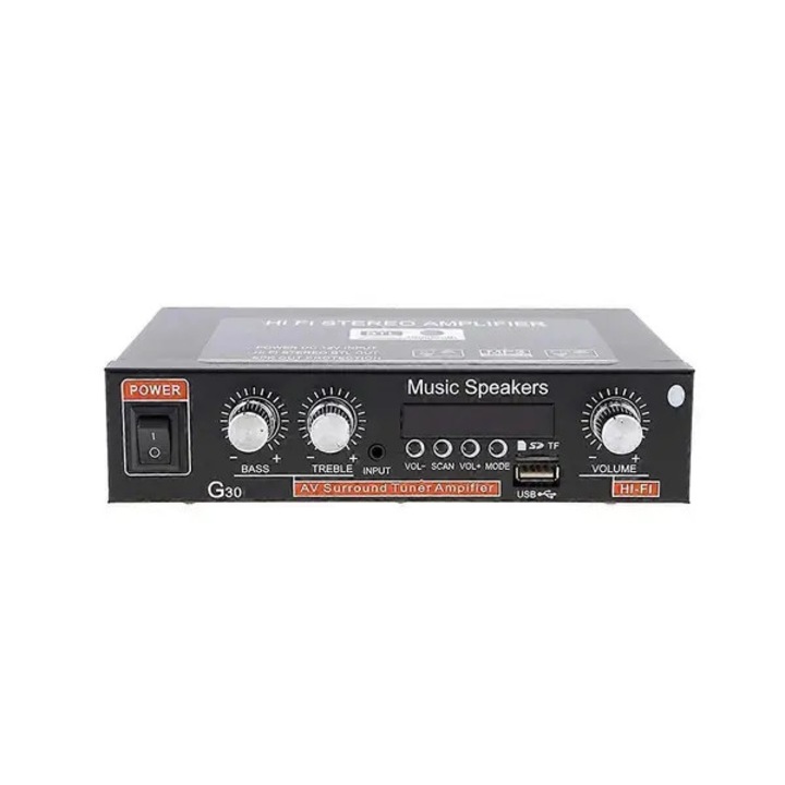 Hordozható digitális audio erősítő 800W, fekete, 15Wx2, Bluetooth, FM, 3.5mm, 220V