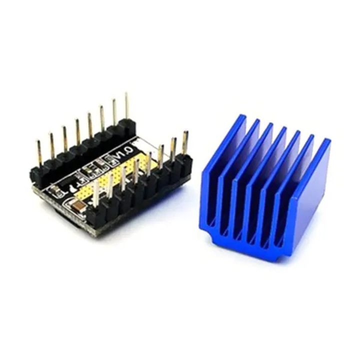 LV8729 léptetőmotor meghajtó modul, 128 felosztás, hűtőborda, fém, 1.5x2cm, 6-36V, 1.8A