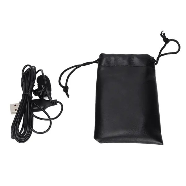 Mikrofon csíptetős nyakpánt USB fekete 1.2m