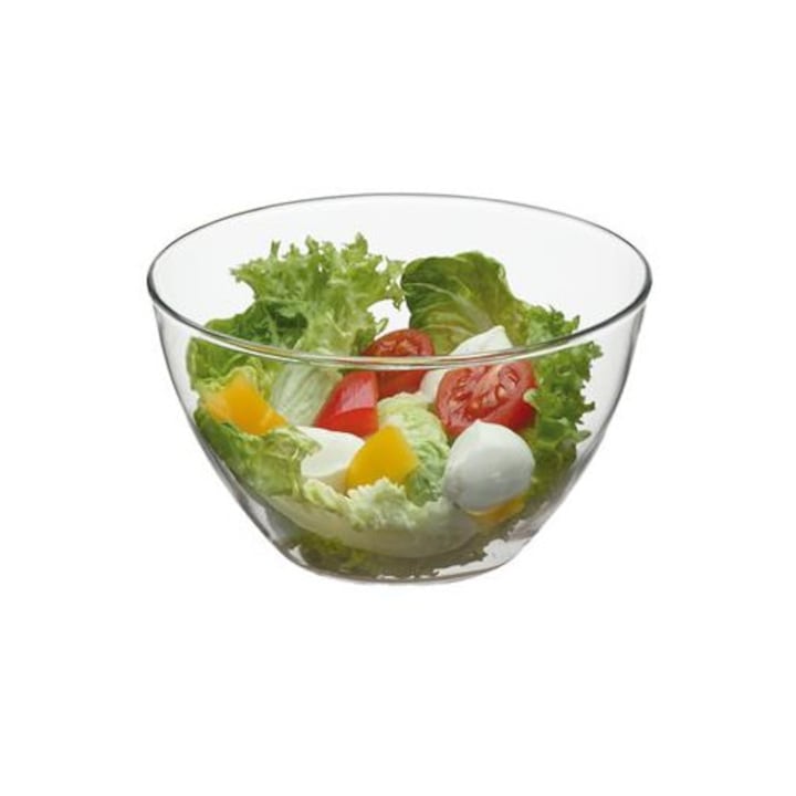Bol salata Simax 0,3L sticla termorezistenta transparenta 7x11,5cm