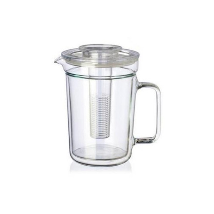 Simax Dual dupla falú teáskanna, termikus, fekete, 1L, 13.8x12.5cm