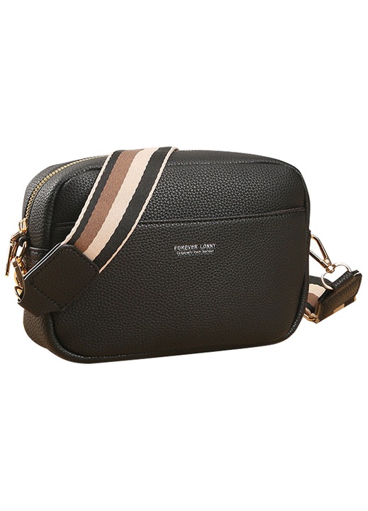 Noi crossbody taska valodi borbol, szeles panttal, valltaska, modern design, kamera crossbody taska