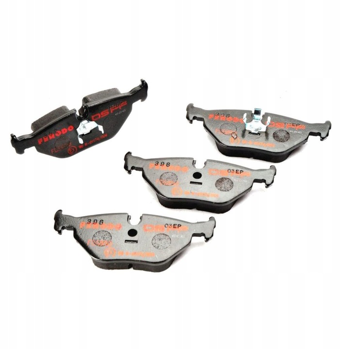 Ferodo DS Performance hátsó fékbetétek, 123.3x40.3mm, BMW E36 E39 Z3-hoz