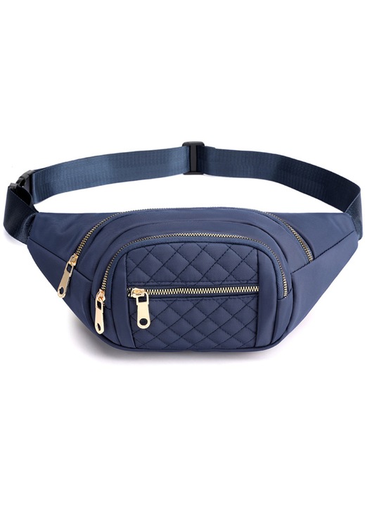 Női övtáskák, divatos övtáskák, crossbody típusú, tinédzsereknek, övtáska utazáshoz, túrázáshoz, kerékpározáshoz, futáshoz, könnyen hordozható bármilyen telefon, pénztárca, kék