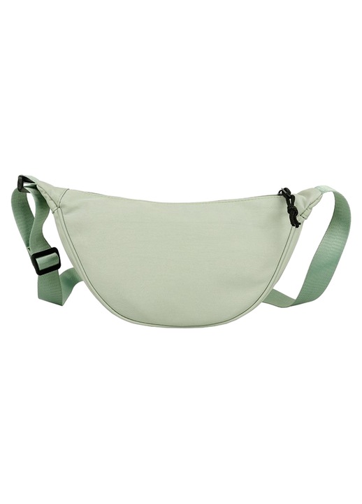 Divatos crossbody táskák, nylon táskák és kézitáska félhold mintával (fekete, zöld, fehér, narancssárga), zöld