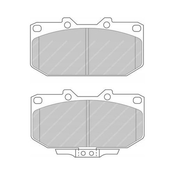 Ferodo DS Performance első fékbetétek, fekete, 119.2x62x14.5mm