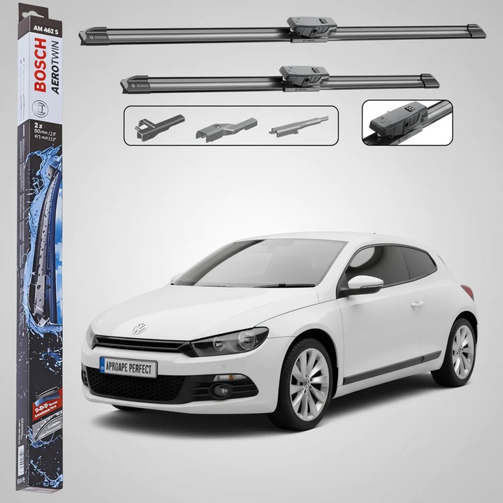Set Stergatoare Parbriz pentru VW Scirocco III (137, 138) 2008-2017, Bosch Aerotwin AM 462 S