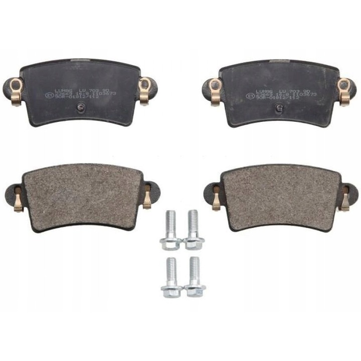 Breck hátsó fékbetétek, magas hőmérsékletnek ellenálló, 16.8mm